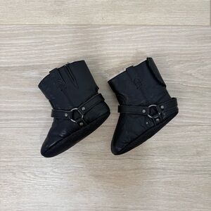 Frye Black Leather Booties